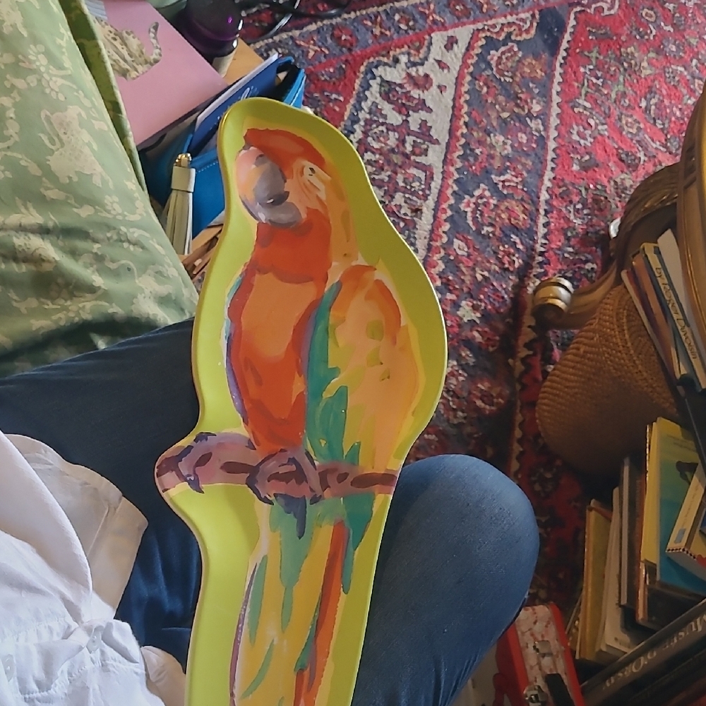 Vibrant Parrot Bird Tray Large
